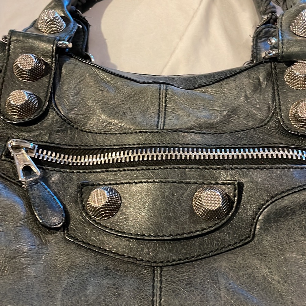 Beautiful leather gray Balenciaga Giant City bag/tote. Like motorcycle bag - Picture 2 of 16